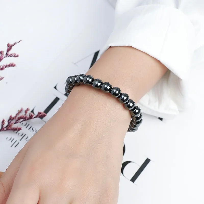 Hematite Protection Bracelet - Natural Stone Energy Shield - Grounding & Negativity Defense | Buddhive
