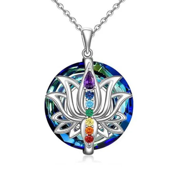 7 Chakra Necklace for Women - Natural Stone Pendant - Energy Balance & Healing | Buddhive