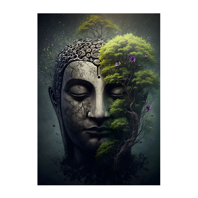 Buddha Poster Wall Art - Zen Meditation Canvas Print - Spiritual Home Decor | Buddhive