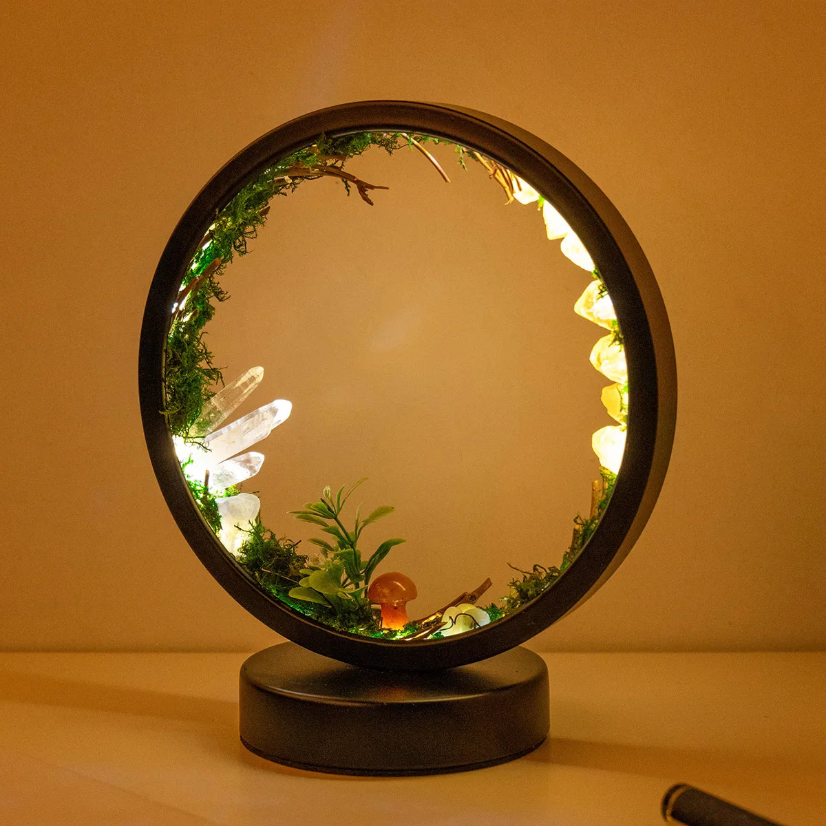 Quartz Crystal Lamp Natural Gemstone Bedside Night Light Zen Decor | Buddhive