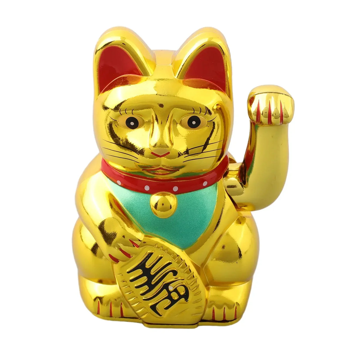 Maneki Neko Lucky Cat Automatic Waving Paw - Electric Fortune Cat Figurine | Buddhive