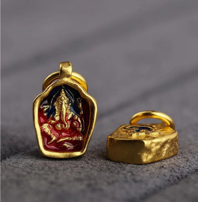 Tibetan Jambhala Amulet 925 Sterling Silver - Buddhist Wealth & Prosperity Talisman | Buddhive