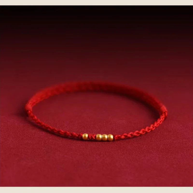 Chinese Zodiac Red String Bracelet - Lucky Copper Charm Bracelet - Feng Shui | Buddhive