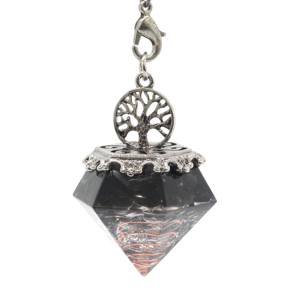 Natural Stone Diamond Pendant Necklace - Gemstone Buddhist Jewelry for Meditation | Buddhive