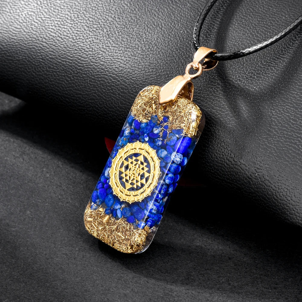 Buddha Orgonite Necklace - Energy Balancing Crystal Resin Pendant | Buddhive