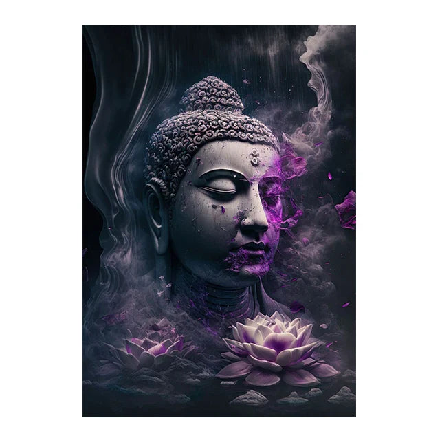 Buddha Poster Wall Art - Zen Meditation Canvas Print - Spiritual Home Decor | Buddhive