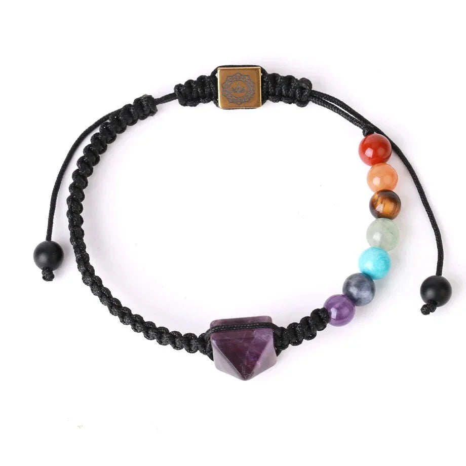 7 Chakra Bracelet for Women - Meditation Charm Crystal Copper Beaded | Buddhive