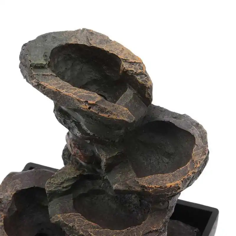 Zen Water Fountain Resin Indoor Desktop - Relaxing Tabletop Decor with Flowing Water | Buddhive