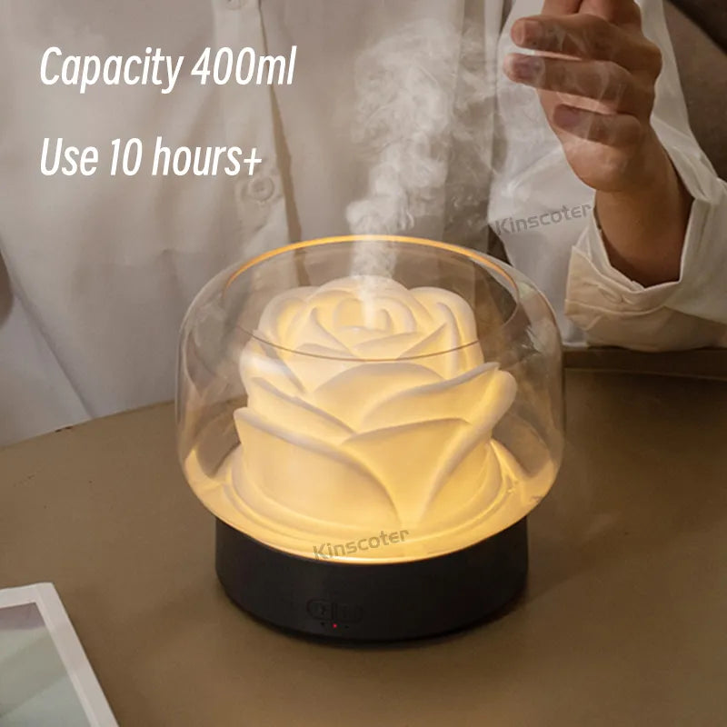 Lotus Flower Humidifier Essential Oil Diffuser - 1L Ultrasonic Aromatherapy Mist | Buddhive