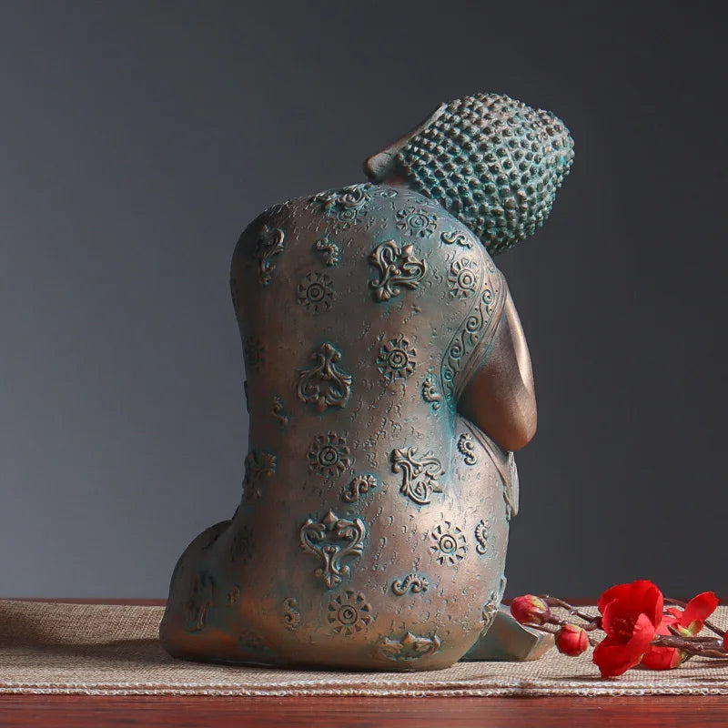 Reclining Buddha Statue Resin 8.7 Inch - Sleeping Buddha Figurine for Home Decor | Buddhive