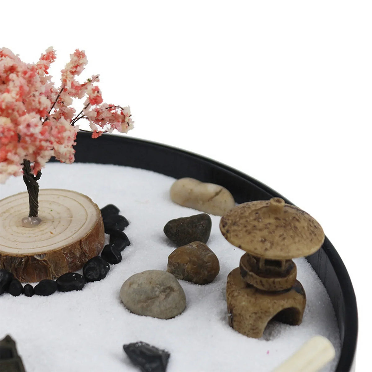 Mini Zen Garden Circular Design - Japanese Meditation Kit 24x24cm | Buddhive