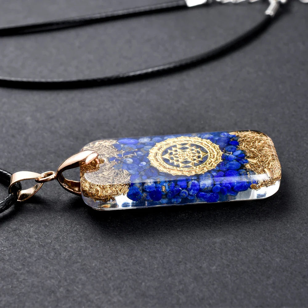 Buddha Orgonite Necklace - Energy Balancing Crystal Resin Pendant | Buddhive