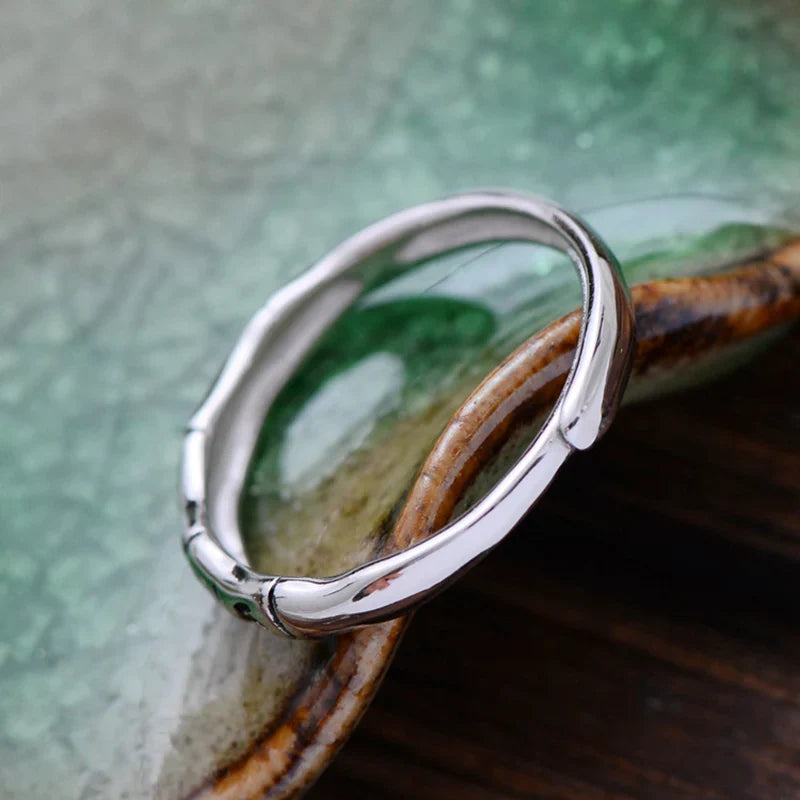 Silver Mantra Ring 925 Sterling - Om Buddhist Ring Tibetan Style | Buddhive