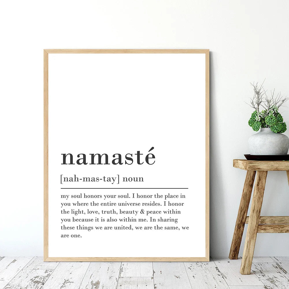 Buddha Namaste Poster - Zen Wall Art Print for Meditation Room & Home Decor | Buddhive