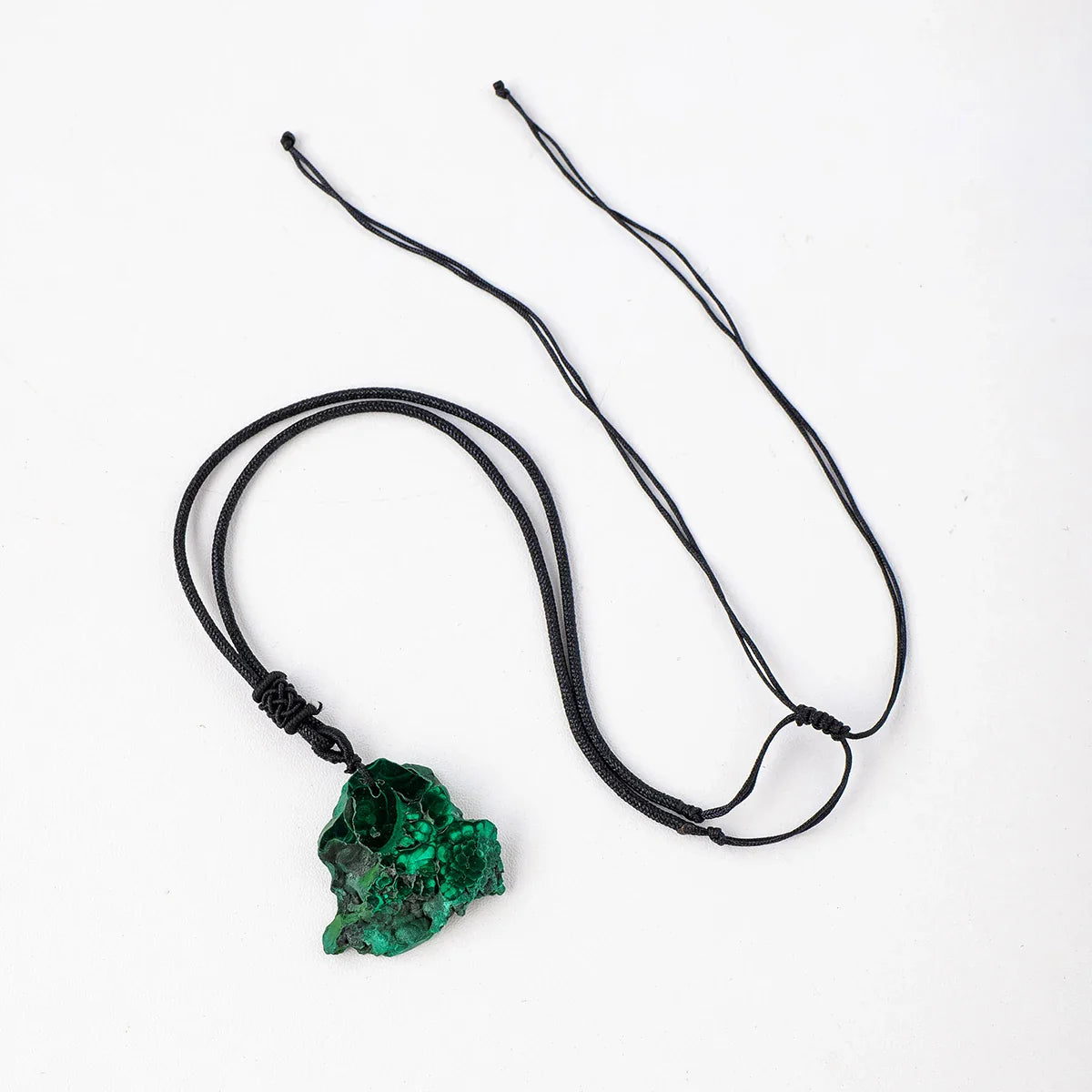 Malachite Necklace Raw Crystal Stone - Natural Gemstone Buddhist Jewelry | Buddhive