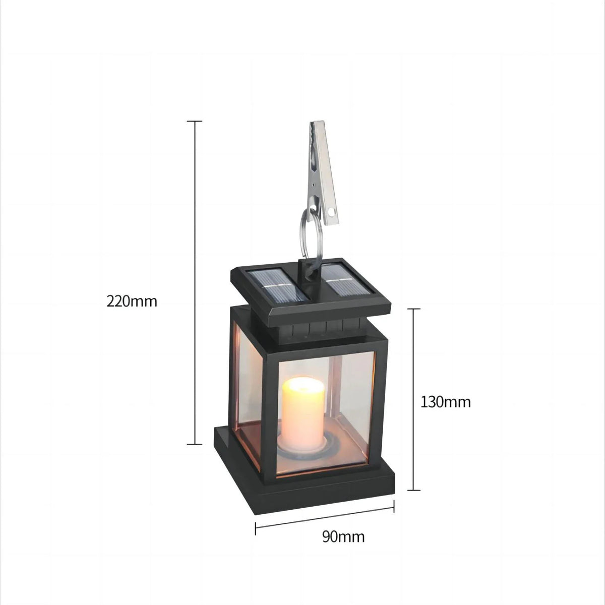Japanese Temple Lantern Solar LED Outdoor Garden Light - Weather Resistant Zen Decor | Buddhive