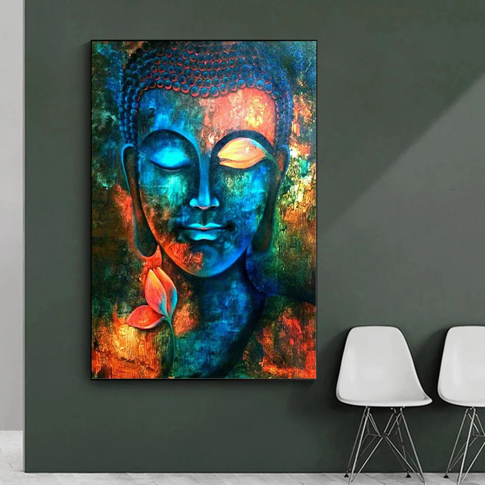 Buddha Poster Wall Art - Zen Meditation Canvas Print - Spiritual Home Decor | Buddhive