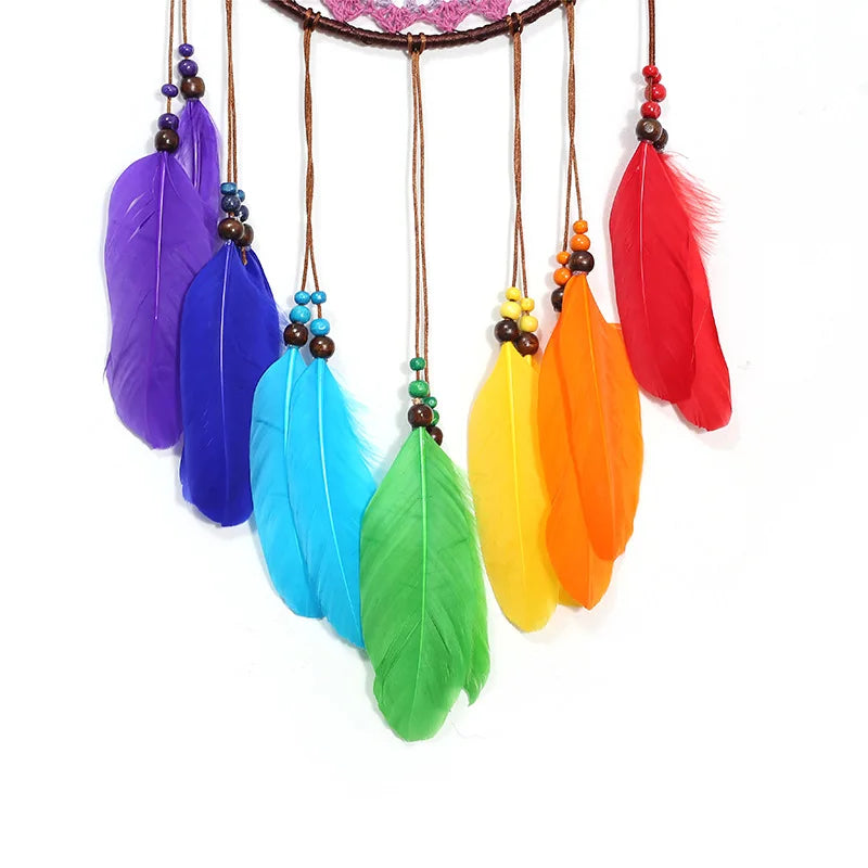7 Chakra Dreamcatcher Metal Wall Hanging - Spiritual Energy Balancing Decor | Buddhive
