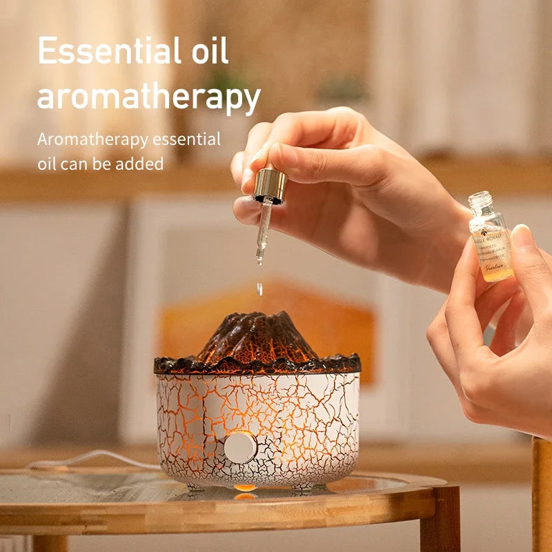 Essential Oil Diffuser Volcano Design - Ultrasonic Aromatherapy Humidifier 560ml | Buddhive
