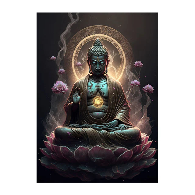 Buddha Poster Wall Art - Zen Meditation Canvas Print - Spiritual Home Decor | Buddhive