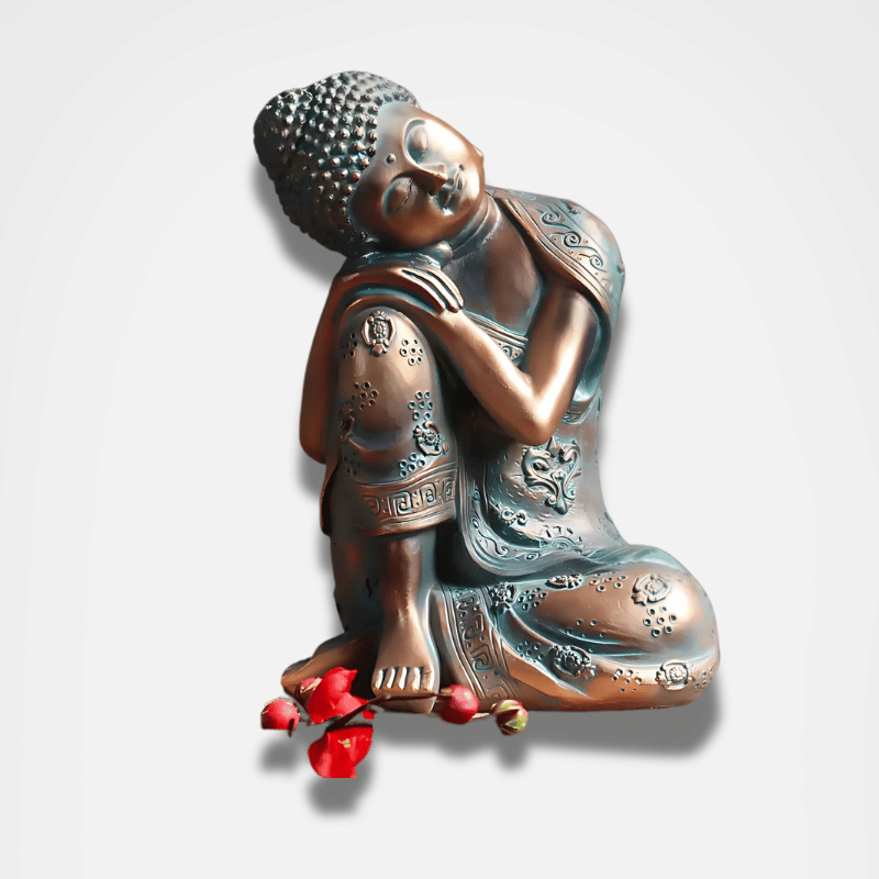 Reclining Buddha Statue Resin 8.7 Inch - Sleeping Buddha Figurine for Home Decor | Buddhive
