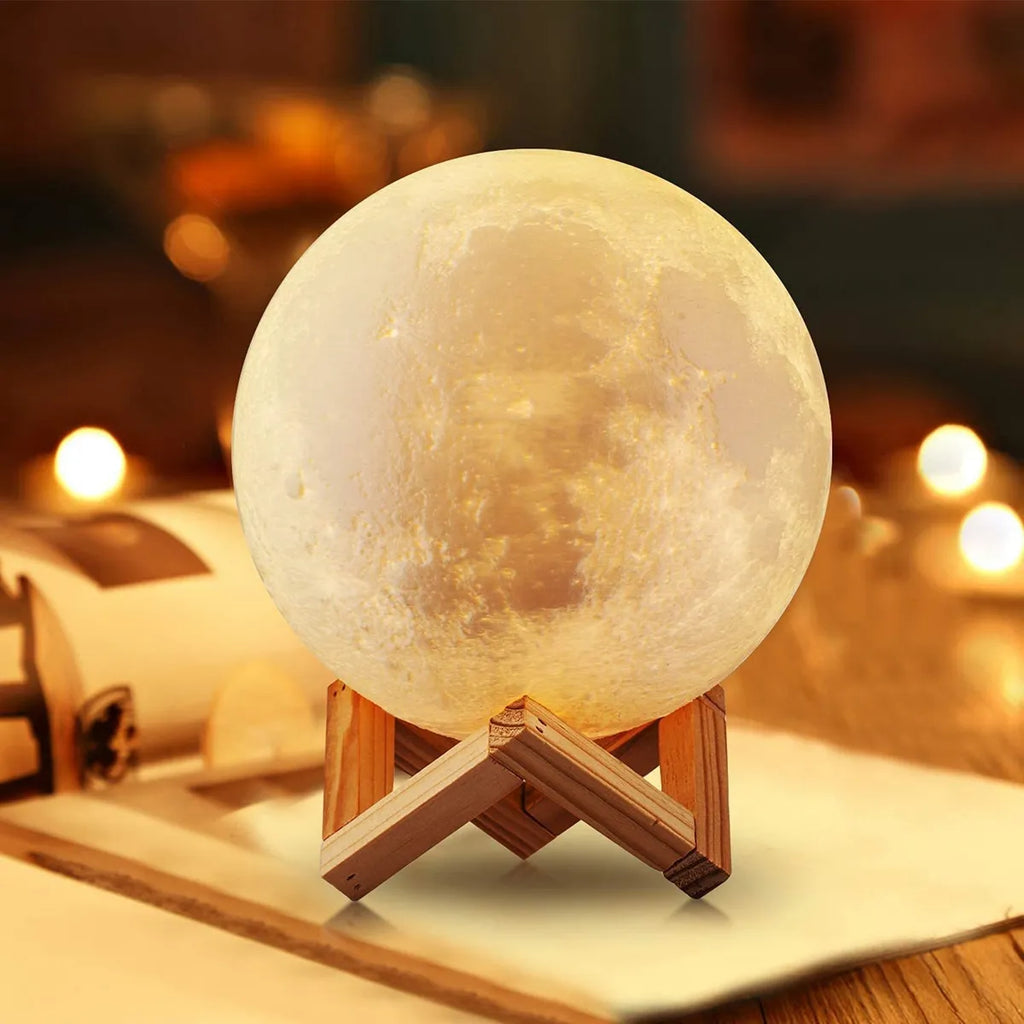 Moon Night Light Lamp - Soft LED Glow for Meditation & Zen Bedroom Decor | Buddhive