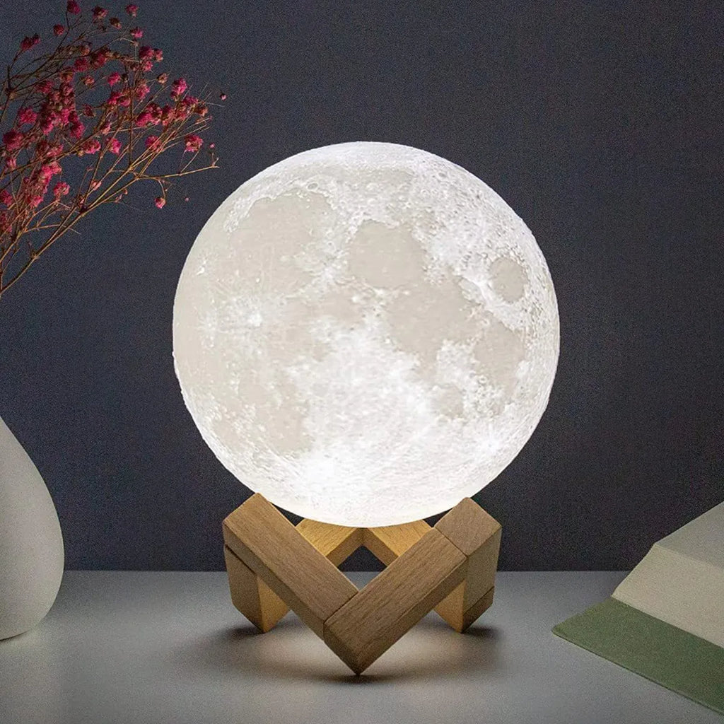 Moon Night Light Lamp - Soft LED Glow for Meditation & Zen Bedroom Decor | Buddhive