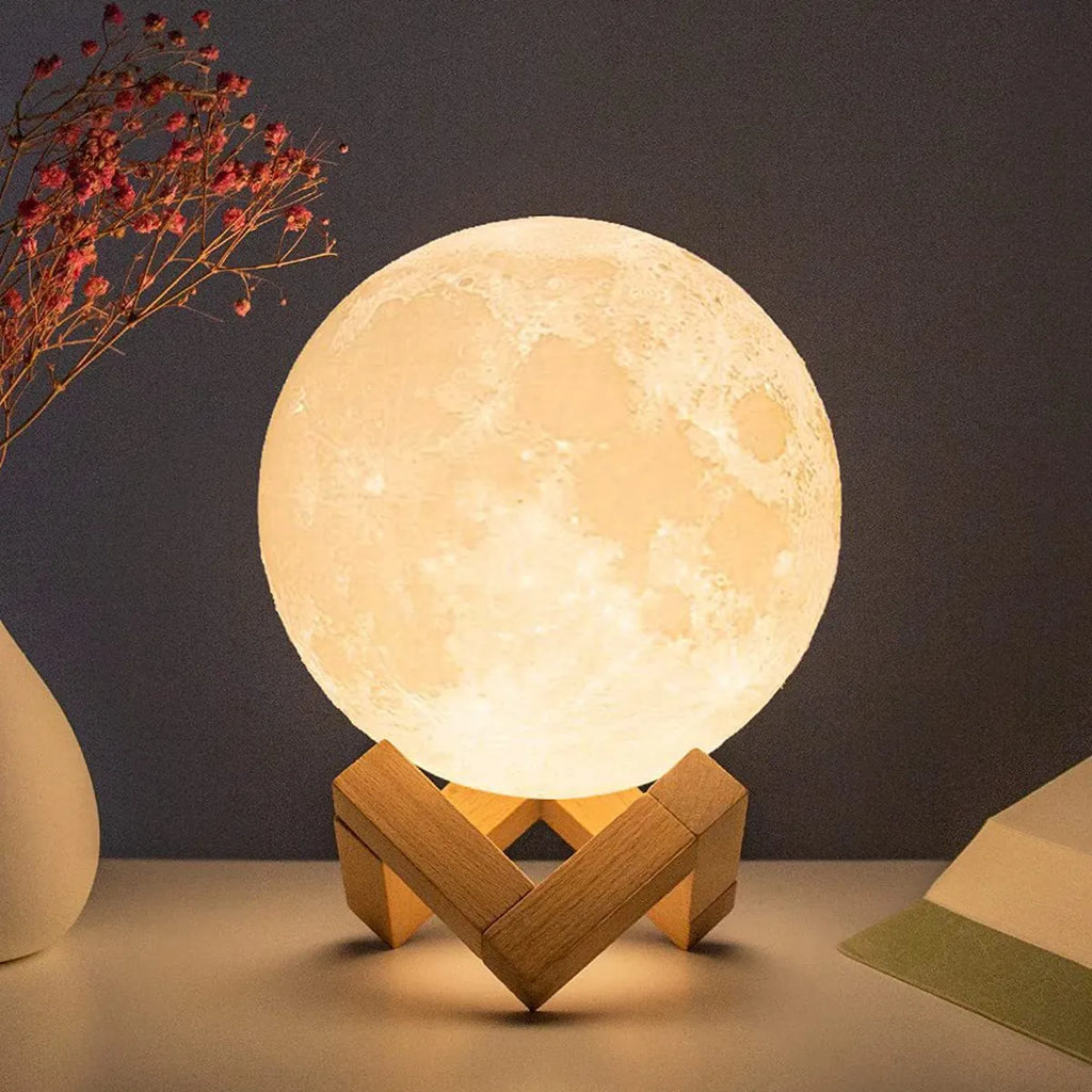 Moon Night Light Lamp - Soft LED Glow for Meditation & Zen Bedroom Decor | Buddhive