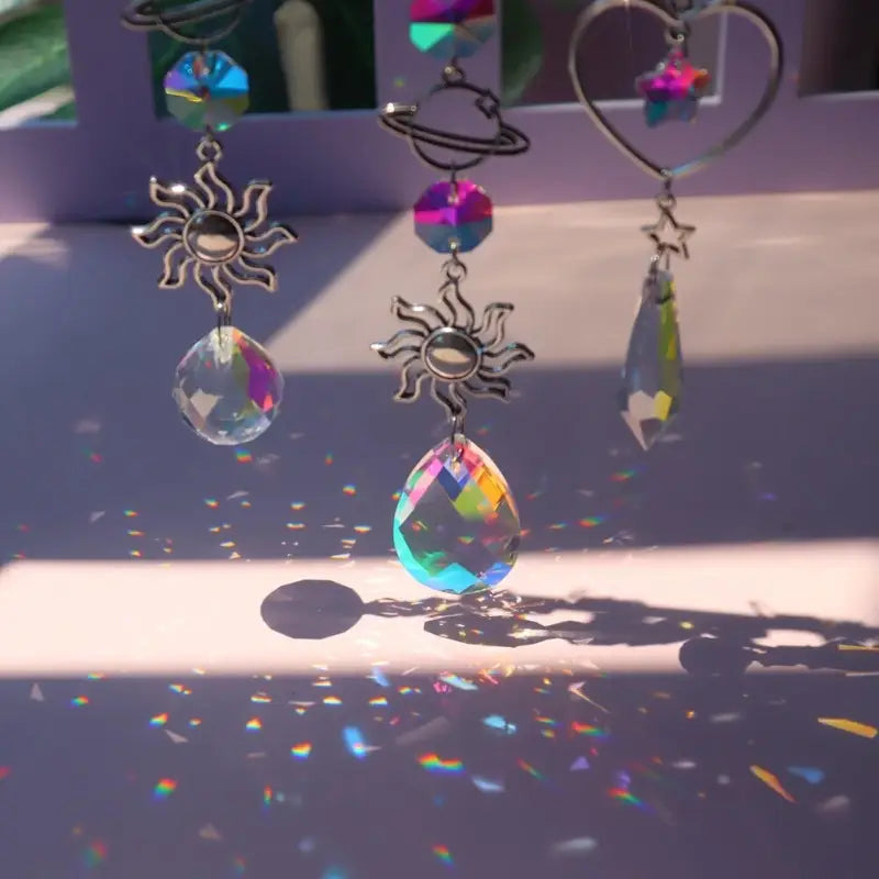 Crystal Sun Catcher Prism - K9 Crystal Feng Shui Window Decor for Light & Energy | Buddhive