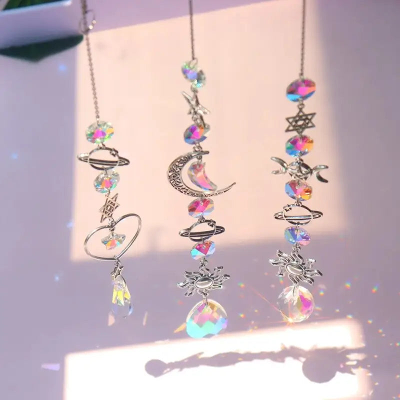 Crystal Sun Catcher Prism - K9 Crystal Feng Shui Window Decor for Light & Energy | Buddhive
