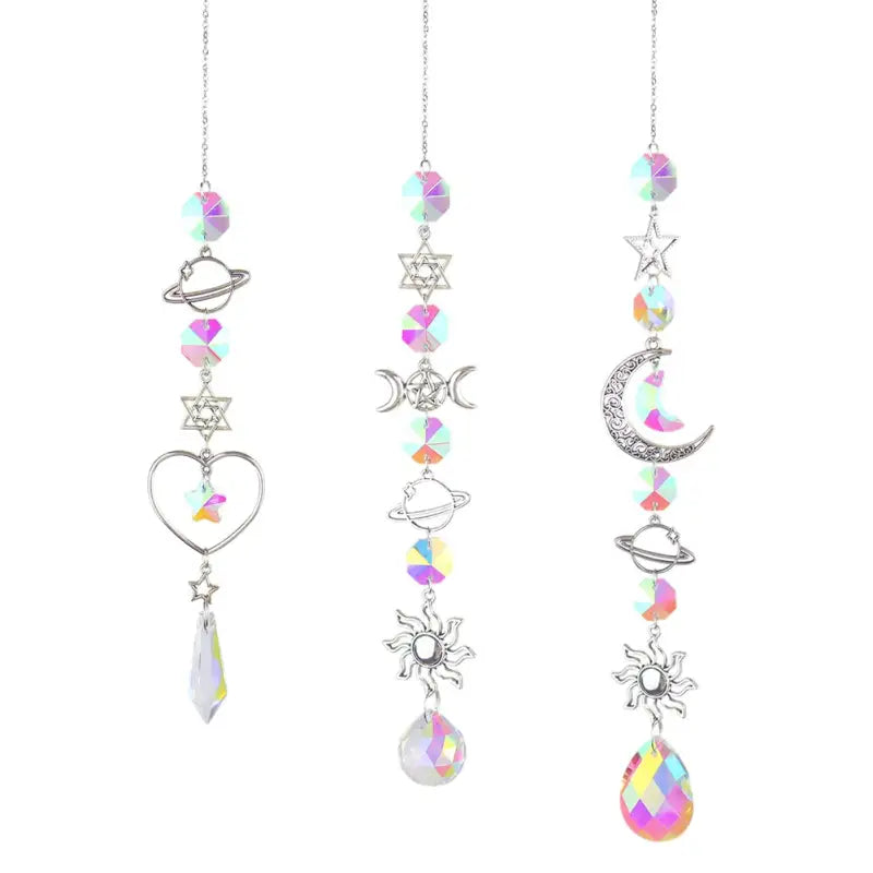 Crystal Sun Catcher Prism - K9 Crystal Feng Shui Window Decor for Light & Energy | Buddhive