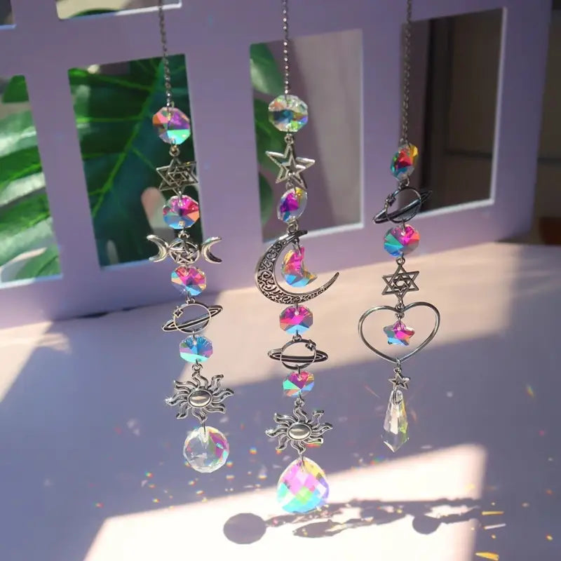 Crystal Sun Catcher Prism - K9 Crystal Feng Shui Window Decor for Light & Energy | Buddhive