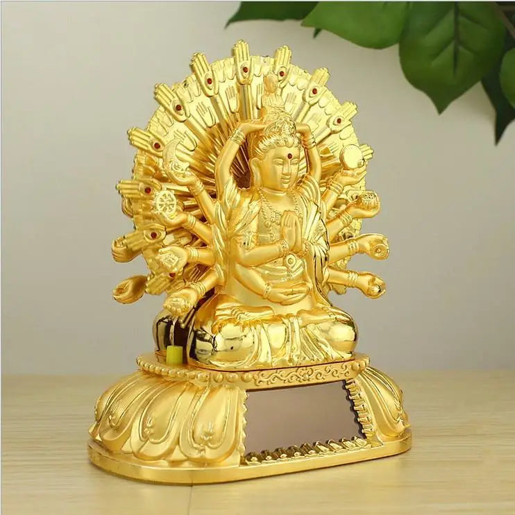 Solar Prayer Wheel Avalokitesvara Car Dashboard Spinning Tibetan Buddhist | Buddhive