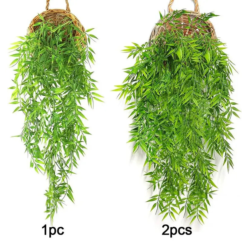 Hanging Artificial Bamboo Plant - 33 Inch Realistic Zen Decor for Home & Meditation Space | Buddhive