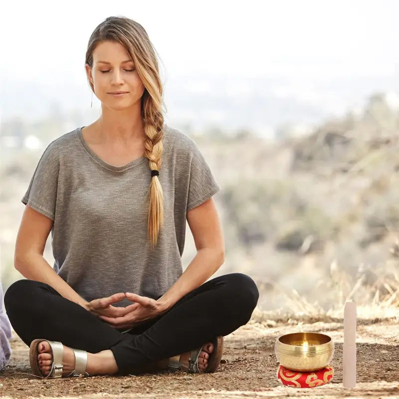 Tibetan Singing Bowl Handcrafted 3.3 Inch - Meditation Sound Healing & Mindfulness | Buddhive