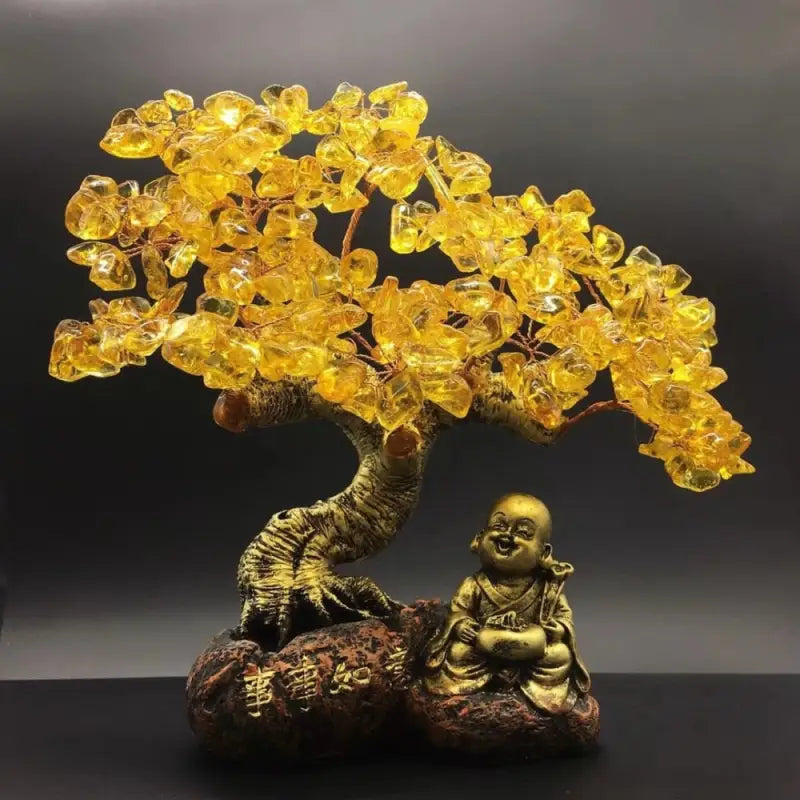 Buddha Bonsai Tree Artificial - Natural Crystal from Brazil - Zen Decor & Feng Shui | Buddhive