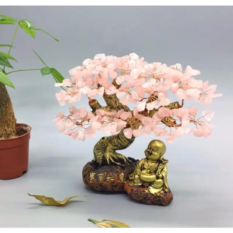 Buddha Bonsai Tree Artificial - Natural Crystal from Brazil - Zen Decor & Feng Shui | Buddhive