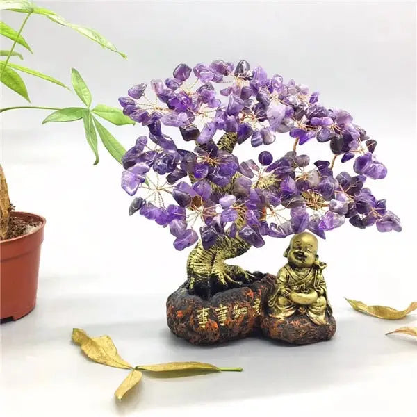 Buddha Bonsai Tree Artificial - Natural Crystal from Brazil - Zen Decor & Feng Shui | Buddhive