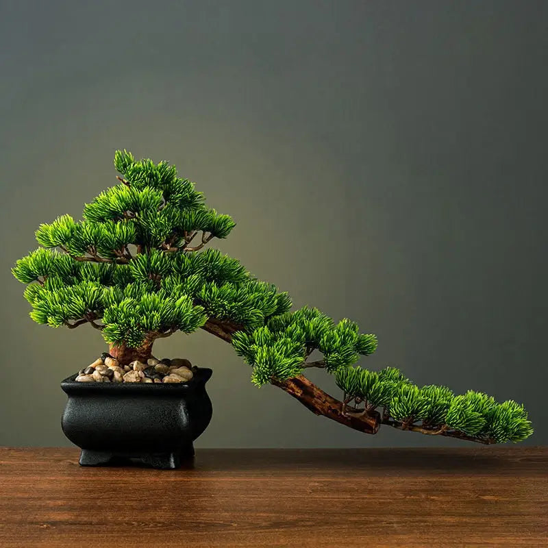 Artificial Bonsai Tree Premium Zen Decor - Realistic Miniature Japanese Style | Buddhive