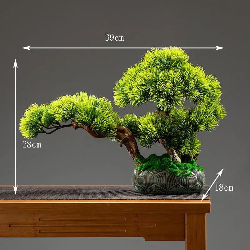 Artificial Bonsai Tree Premium Zen Decor - Realistic Miniature Japanese Style | Buddhive