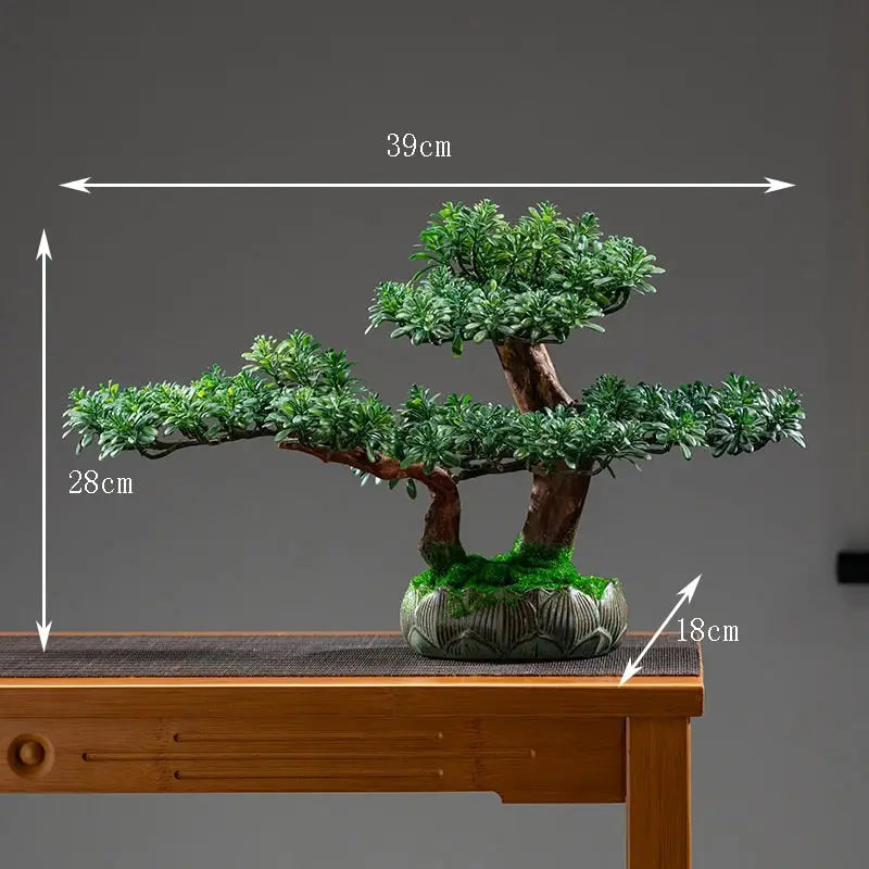 Artificial Bonsai Tree Premium Zen Decor - Realistic Miniature Japanese Style | Buddhive