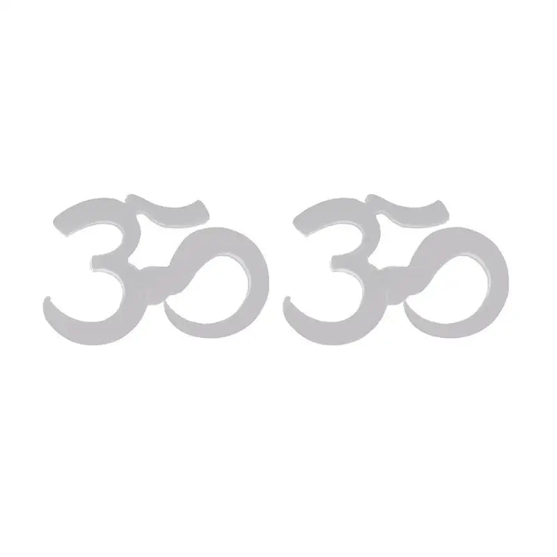 Om Earrings Buddhist Symbol Zinc Alloy Dangle Hooks - Spiritual Jewelry Gift | Buddhive