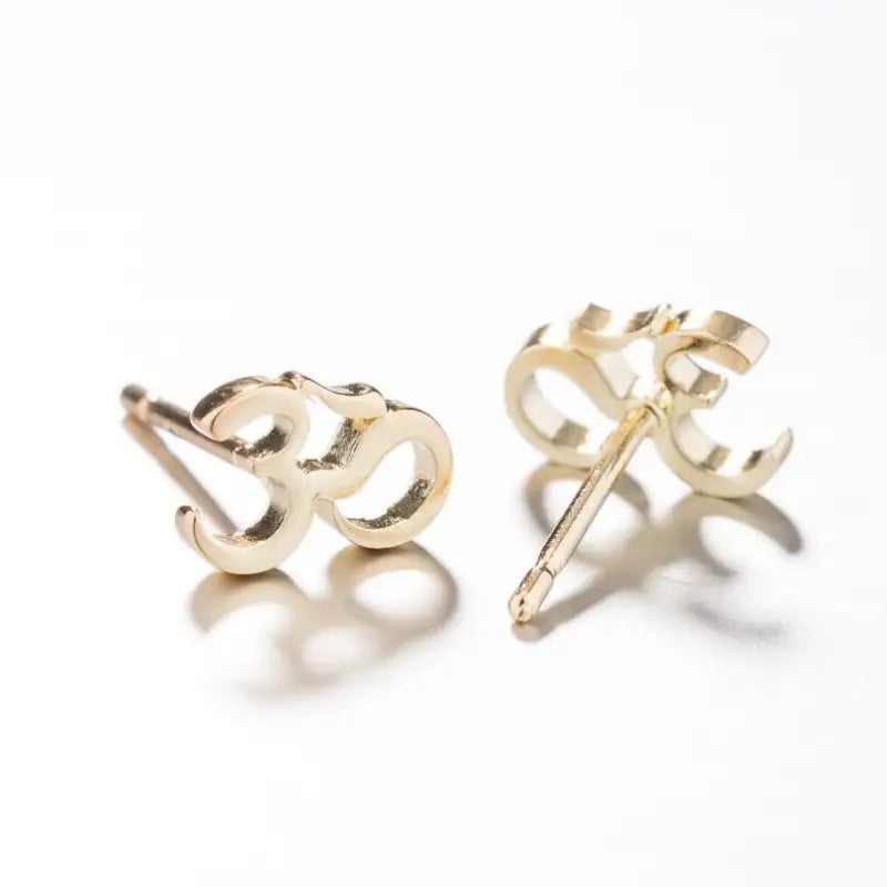 Om Earrings Buddhist Symbol Zinc Alloy Dangle Hooks - Spiritual Jewelry Gift | Buddhive