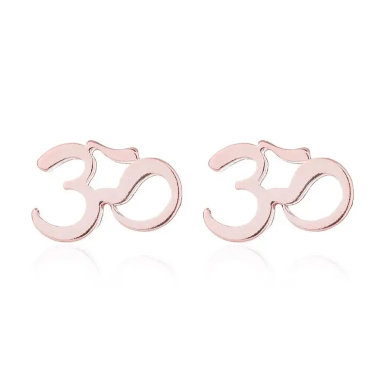 Om Earrings Buddhist Symbol Zinc Alloy Dangle Hooks - Spiritual Jewelry Gift | Buddhive