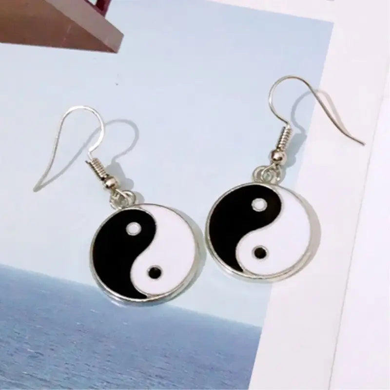 Yin Yang Earrings Buddhist Harmony Symbol Stud Earrings for Balance & Spirituality | Buddhive