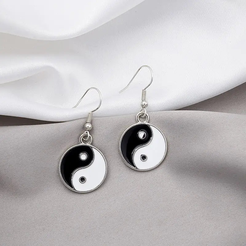 Yin Yang Earrings Buddhist Harmony Symbol Stud Earrings for Balance & Spirituality | Buddhive