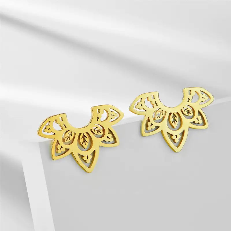 Lotus Flower Earrings Sterling Silver - Bohemian Buddhist Jewelry for Women | Buddhive