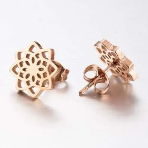 Flower of Life Earrings Sacred Geometry Zinc Alloy Spiritual Jewelry | Buddhive
