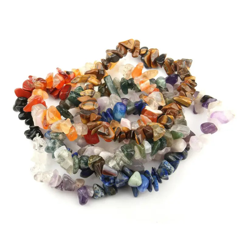7 Chakra Bracelet Genuine Gemstones Natural Stone Energy Balancing | Buddhive