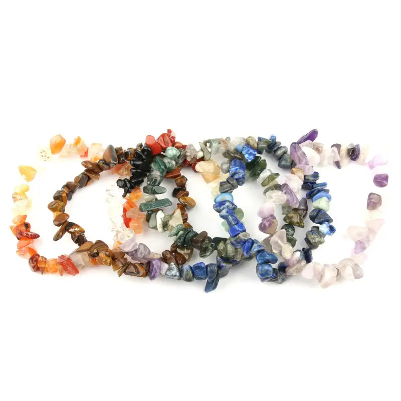 7 Chakra Bracelet Genuine Gemstones Natural Stone Energy Balancing | Buddhive